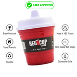 Red Cup Living 8oz Baby Trainer Sippy Cups – BPA-Free, Phthalate-Free, Leak-Proof & Durable Toddler Cups for Safe Travel & Home Use – Dishwasher Safe