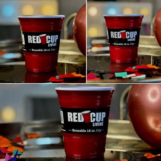 Reusable Red Party 18oz Cup | Durable ABS plastic, BPA & phthalates free | Perfect for parties, camping & Outdoors