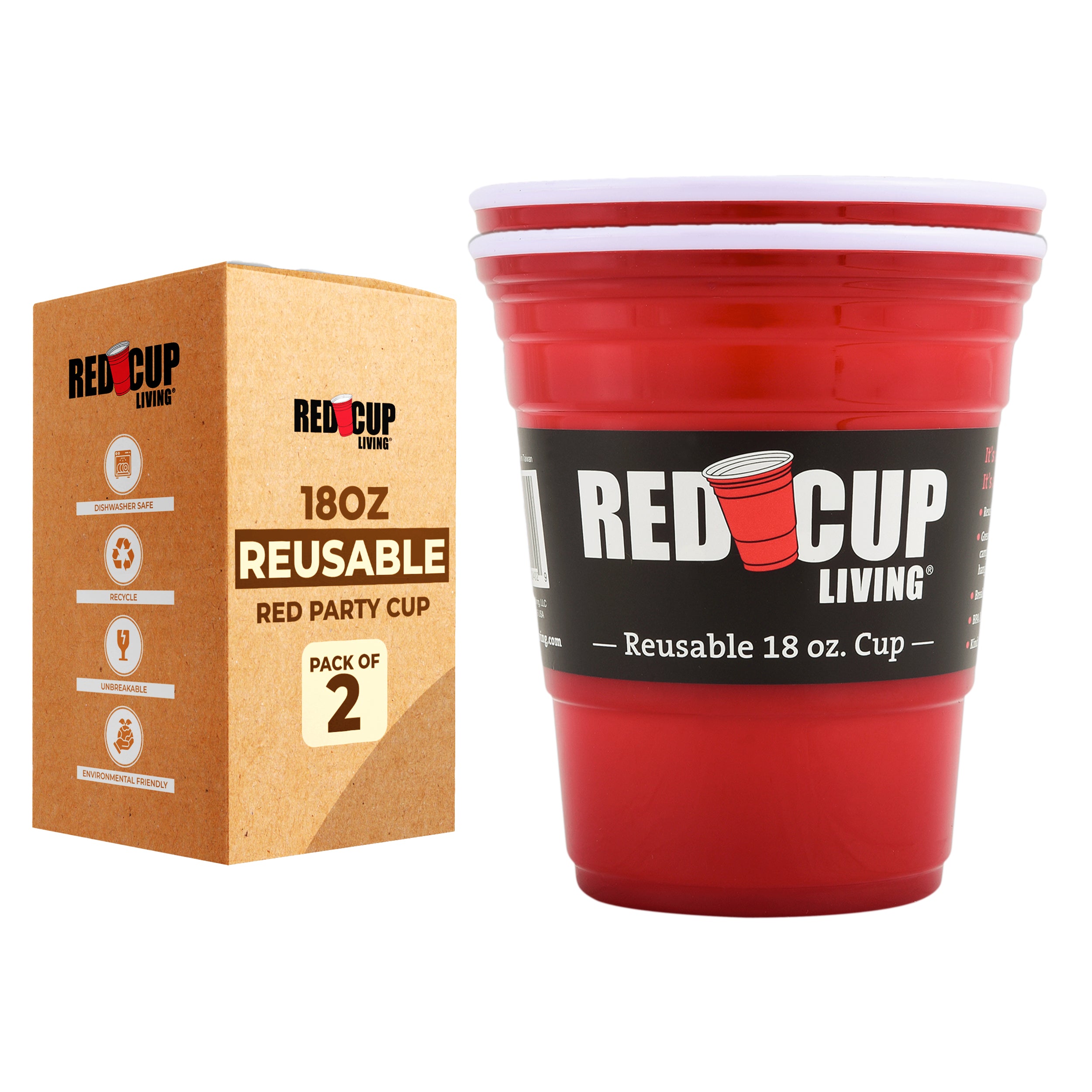 pack of 2 18oz cup