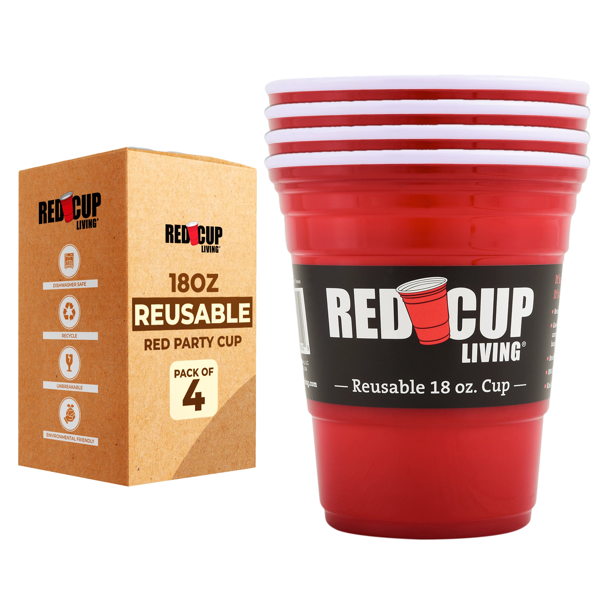 pack of 4 18oz cup