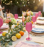 Red Cup Living Plastic Wine Glasses with Stem - 14oz Reusable Shatterproof Wine Cups for Parties, Events & Outdoor