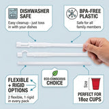 18oz and 32oz Reusable Plastic Straws | Durable Plastic, BPA and Phthalates free | Eco-friendly