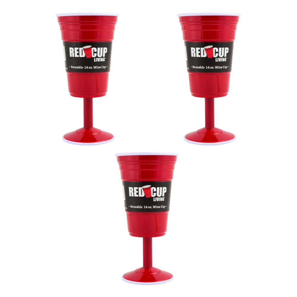 8oz Reusable Plastic Wine Cup | Durable & Unbreakable, BPA Free | Perfect  for Parties, Camping, Travel Outdoors - Set of 6