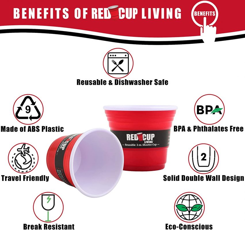 2oz Red Cups (120 Count) - Blue Sky Trading